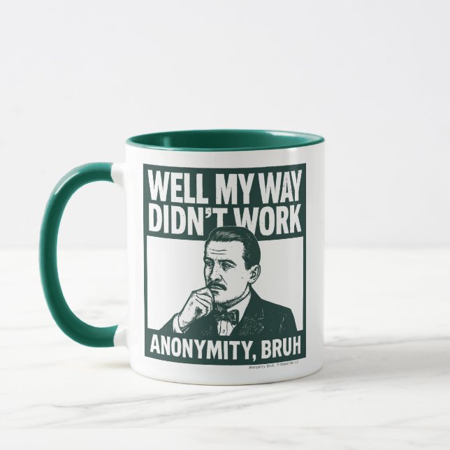 Bem, meu jeito não funcionou - masculino - Caneca (Esquerda)