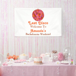 Bem-vinda despedida de solteira Pink Orange Groovy