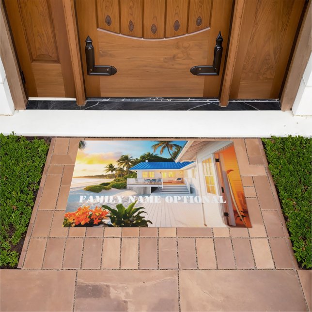 bem-vinda porta frontal personalização do tapete a (Ar livre)