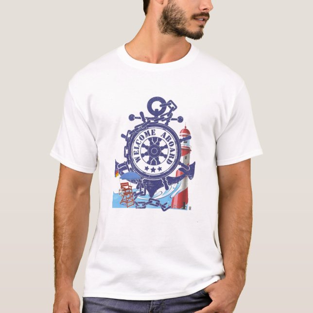bem-vindo a bordo do T-Shirt (Frente)