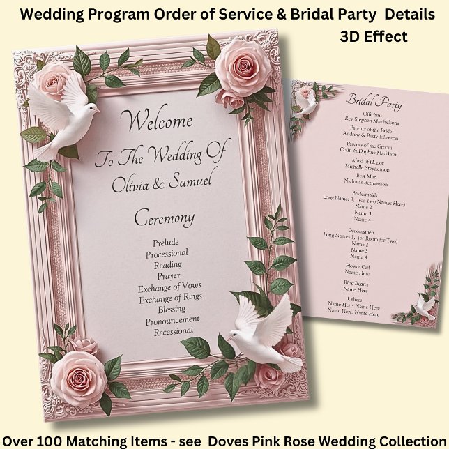 Bem-vindo à Cerimônia de Casamento, Rosas Rosa & P (Criador carregado)