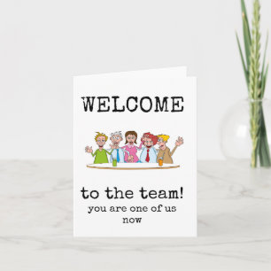 Bem-vindo à equipe, você é um de nós agora, cartão