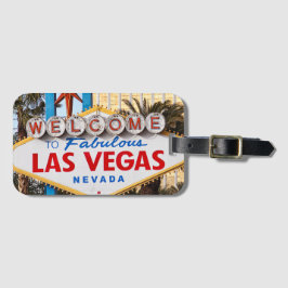 Bem-vindo à Etiqueta de Bagagem de Las Vegas