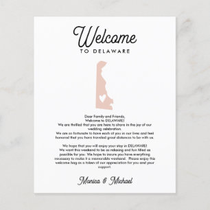 Bem-vindo à Letra DELAWARE e Itinerário QUALQUER C