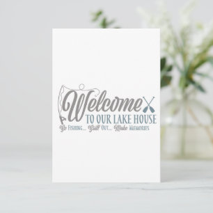 BEM-VINDO "À NOSSA CASA DO LAGO", CONVITE DE AQUE