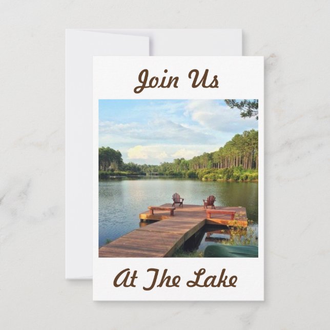 BEM-VINDO "À NOSSA CASA DO LAGO", CONVITE DE AQUEC (Frente)