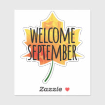 Bem-vindo ao adesivo de setembro