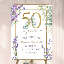 Bem-vindo ao Aniversário de 50 Anos de Casamento L