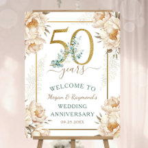 Bem-vindo ao Aniversário de 50 Anos de Casamento P