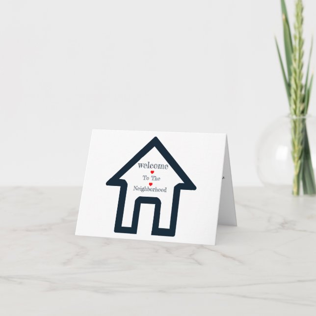 Bem-vindo ao Cartão de Saudação de Vizinhança (Frente)