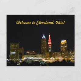 Bem-vindo ao Cartão Postal Cleveland (Noite)
