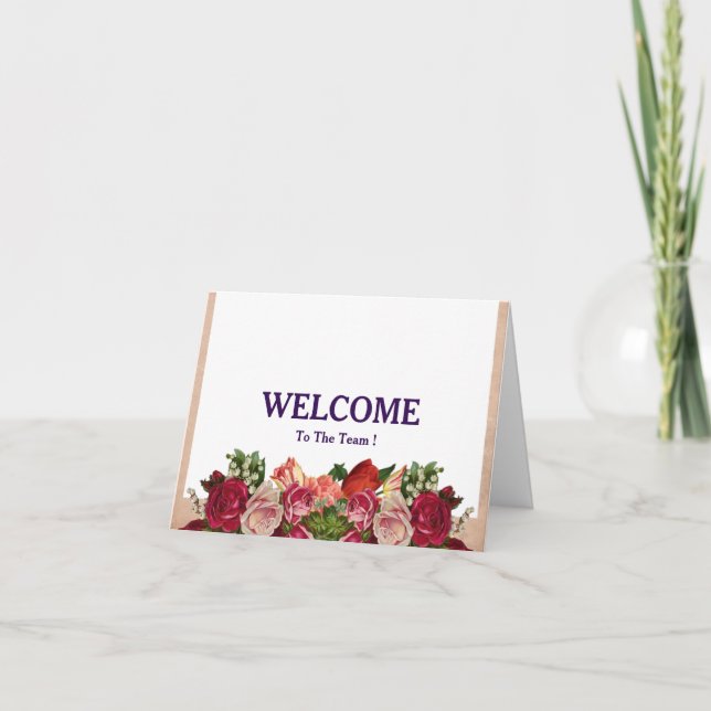 Bem-Vindo Ao Cartão Postal Da Equipe (Frente)