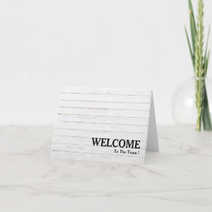 Bem-Vindo Ao Cartão Postal Da Equipe