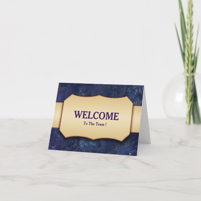 Bem-Vindo Ao Cartão Postal Da Equipe (Frente)