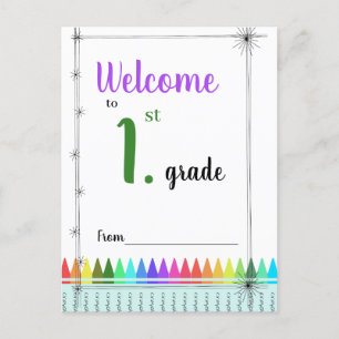 Bem-vindo ao cartão postal de 1 rua