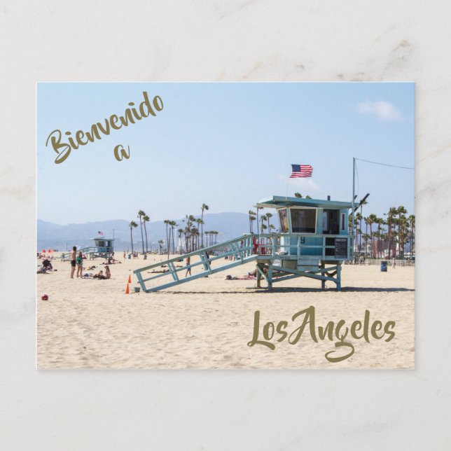 Bem-vindo ao cartão postal de Los Angeles (Frente)