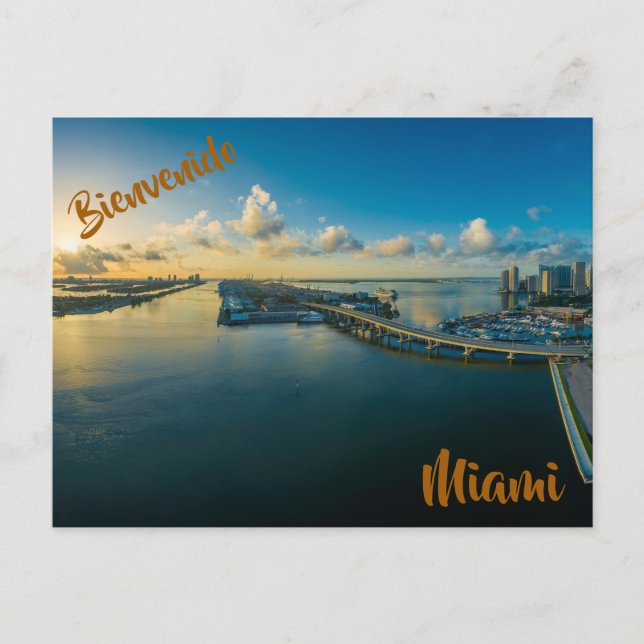Bem-vindo ao cartão postal de Miami (Frente)