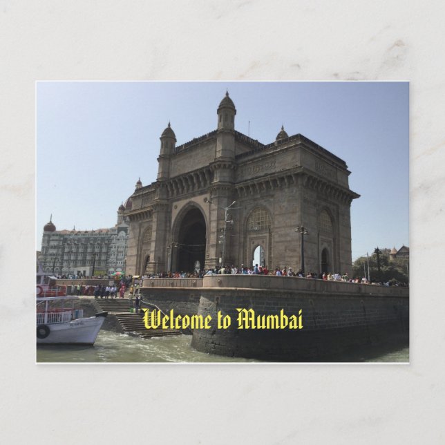 Bem-vindo ao cartão postal de Mumbai (Frente)