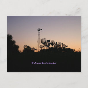 Bem-Vindo Ao Cartão Postal De Nebraska