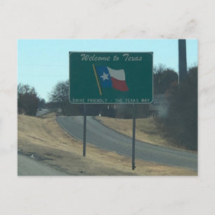 Bem-vindo ao cartão postal do Texas