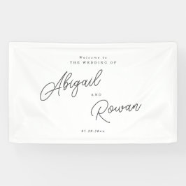 Bem-vindo ao Casamento Minimalista Preto e Branco