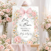 Bem-vindo ao Chá de Bebê Floral Rosa Baby in Bloom