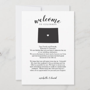 Bem-vindo ao Colorado Letra Casada & Itinerário