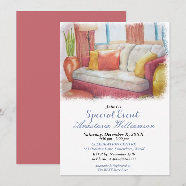 BEM-VINDO AO CONVITE DO FESTE DA MINHA CASA (Frente/Verso)