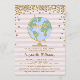 Bem-vindo ao Convite para Chás de fraldas do Mundo