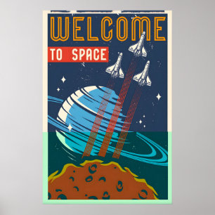 Bem-vindo ao Espaço NASA Impressão de Poster de Vi