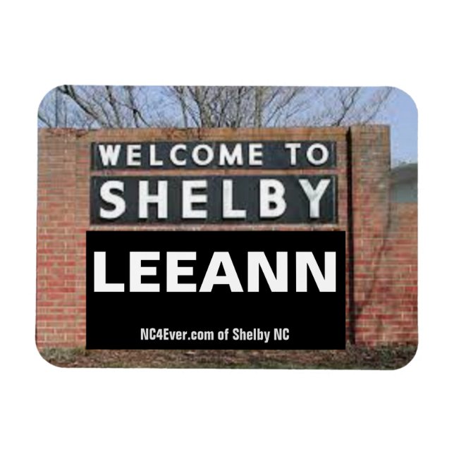 BEM-VINDO AO Íman flexível SHELBY LEEANN (Horizontal)