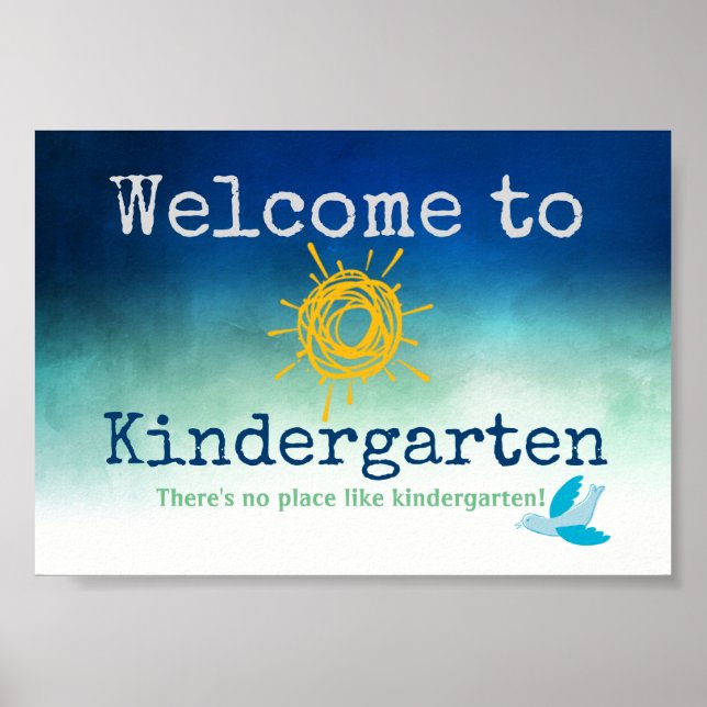 Bem-vindo ao Kindergarten Door Poster (Frente)