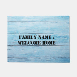 Bem-vindo ao lar fora do tapete de porta frontal