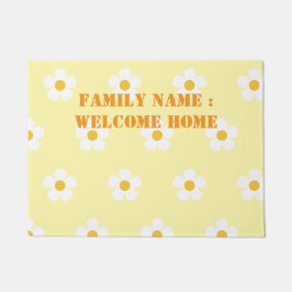 Bem-vindo ao lar fora do tapete de porta frontal