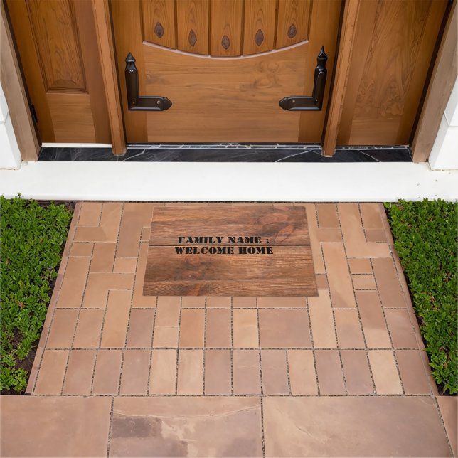 Bem-vindo ao lar fora do tapete de porta frontal (Ar livre)