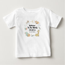 Bem-vindo ao Mundo Bebê Sebastian Camiseta