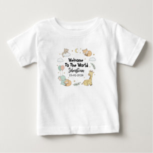 Bem-vindo ao Mundo Bebê Sebastian Camiseta