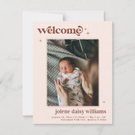 Bem-vindo ao Mundo | | Boho Retro Nascido