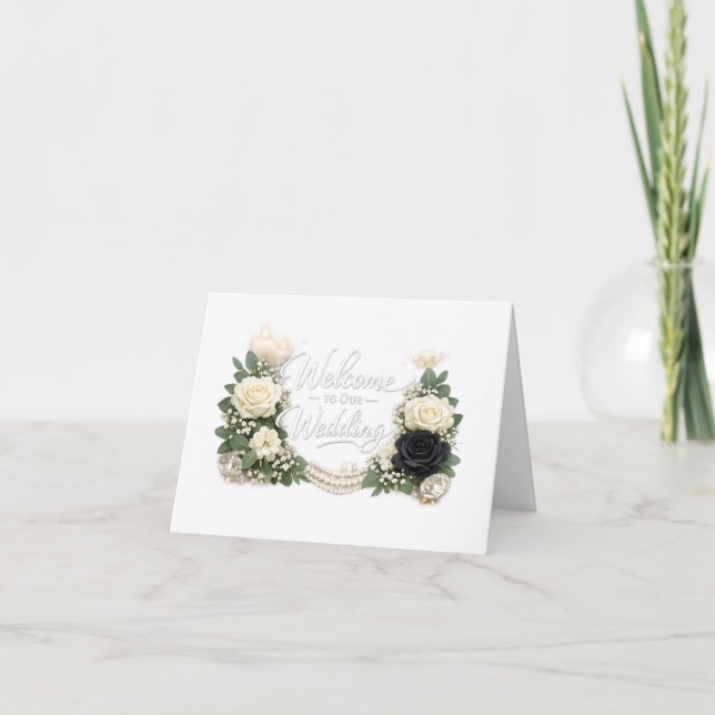 Bem-vindo ao nosso convite de casamento (Frente)