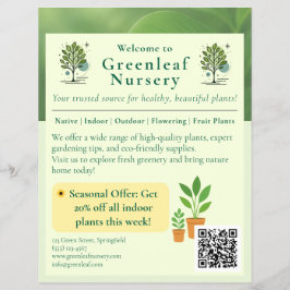 Bem-vindo ao Panfleto de Marca da Greenleaf Nurser