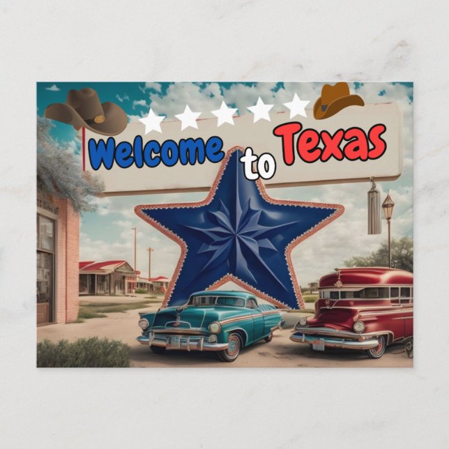 Bem-vindo ao Texas, Cartão postal para o Posto (Frente)