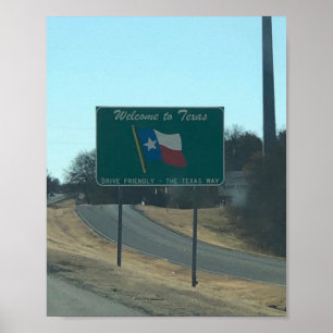 Bem-vindo ao Texas Poster