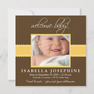 Bem-vindo, Bebê! Anúncio de Nascimento da Fita Ama