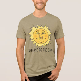 Bem-vindo Camiseta Tri-Blend Masculina do Sol