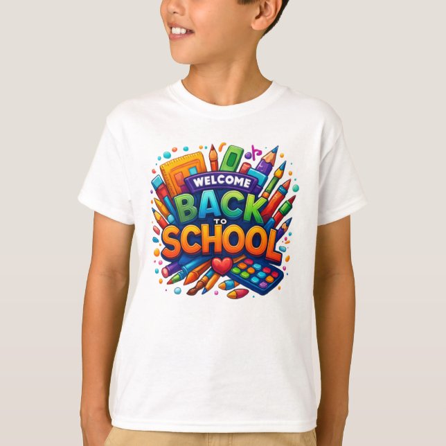 Bem-vindo de volta à Camisa de Suprimentos Escolar (Frente)