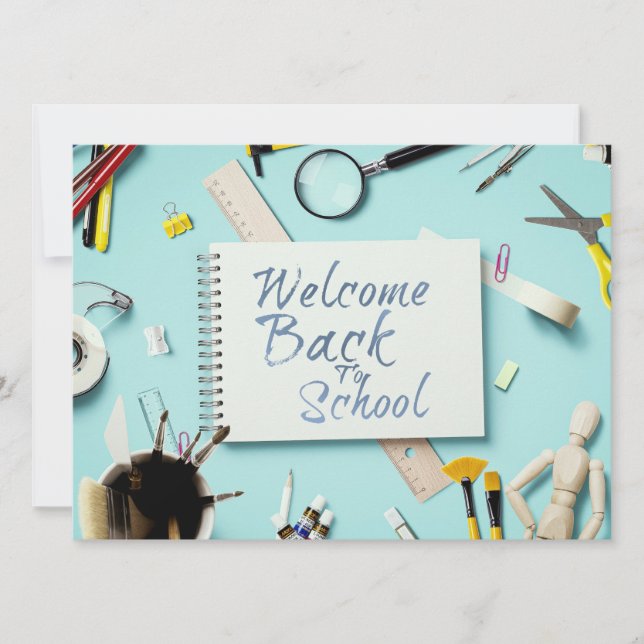 Bem-vindo de Volta à Escola – Estilo Caderno Criat (Frente)