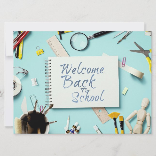 Bem-vindo de Volta à Escola – Estilo Caderno Criat (Frente)