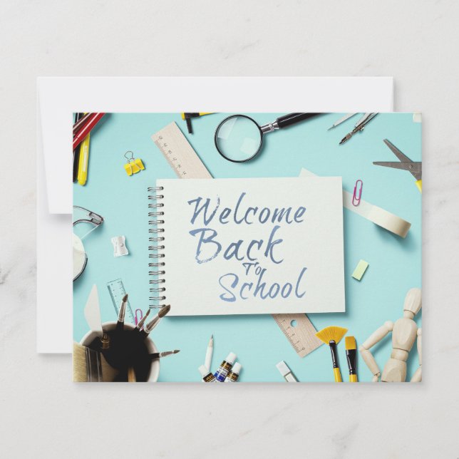 Bem-vindo de Volta à Escola – Estilo Caderno Criat (Frente)