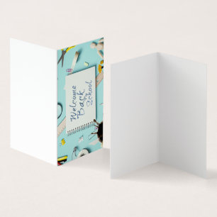 Bem-vindo de volta à escola - Estilo de notebook c