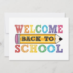 Bem-vindo de volta à escola - Ilustração do lápis